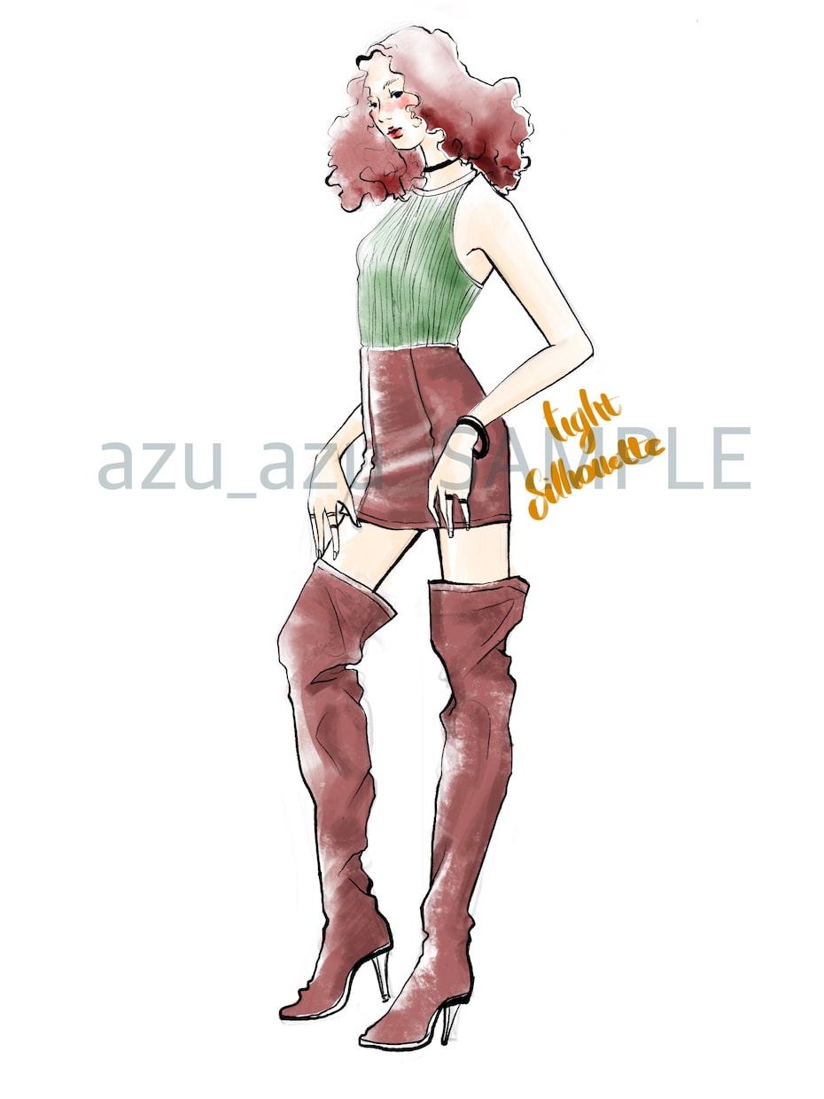 商用可！ファッションイラスト描きます ファッション風オリジナルイラストを描きます！ イメージ3