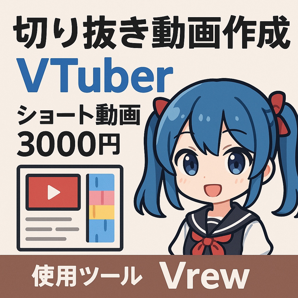VTuber、配信者の動画切り抜き代行します 切り抜き動画作成！対応早めです！！ イメージ1