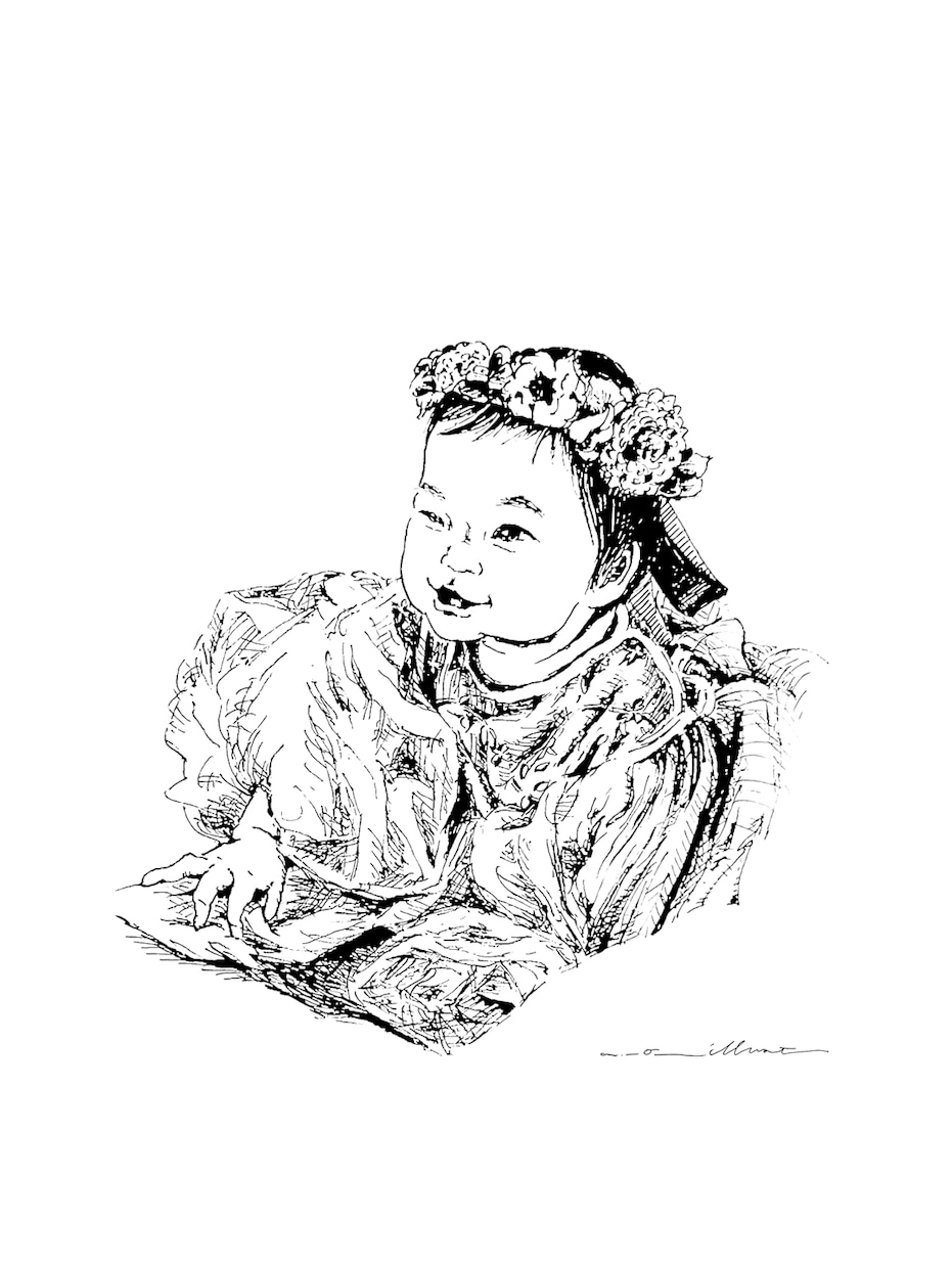 他にはない、繊細な線画で似顔絵を描きます 〝心〟や〝情景〟が伝わる絵をお探しの方へ イメージ2