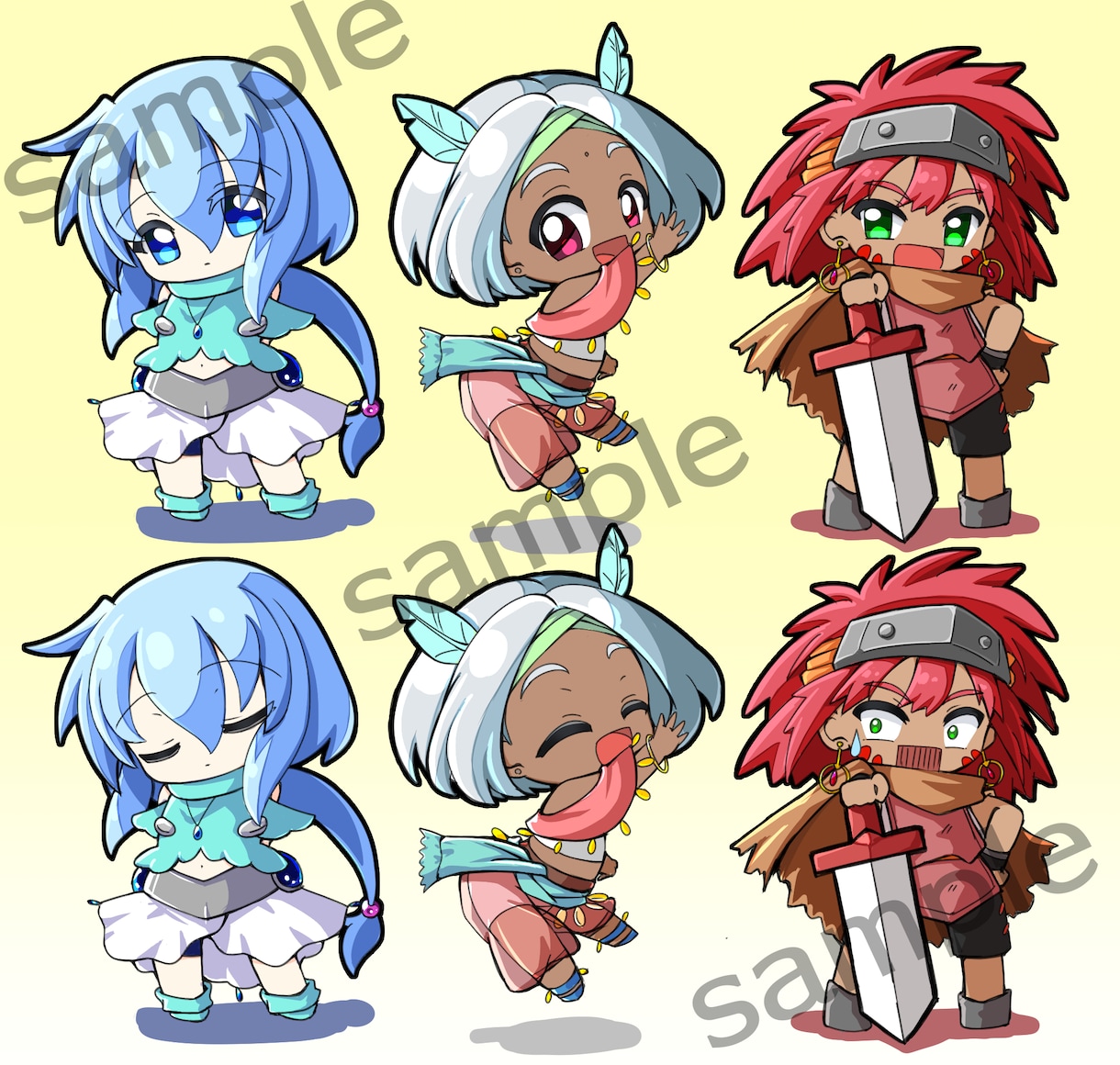 かわいいデフォルメ(SD)キャラ製作します SNS・配信・グッズ等に使えるオリジナルSDキャラの製作 イメージ4