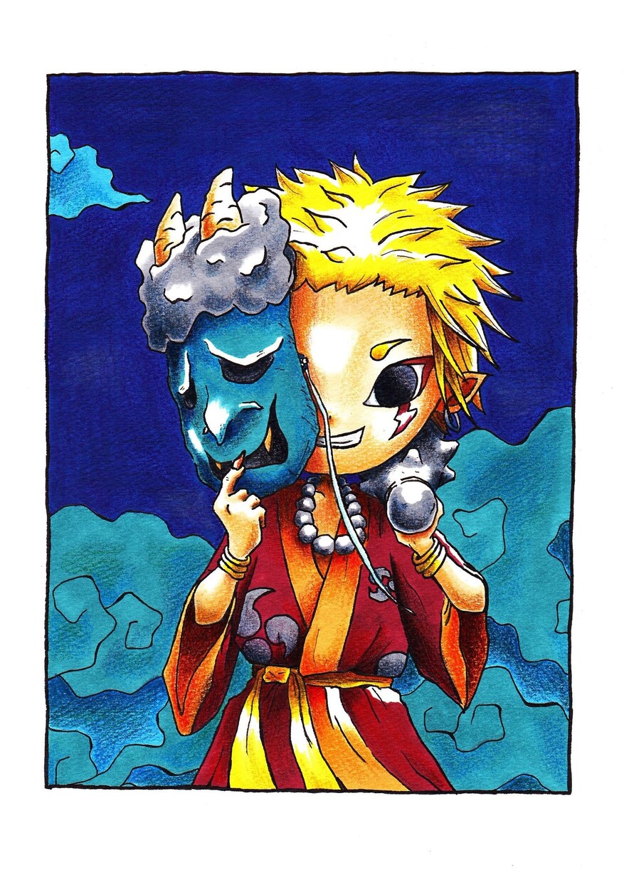 手描きでの人物のイラストを描きます マーカーや色鉛筆でのキャラクターを描いています！ イメージ3