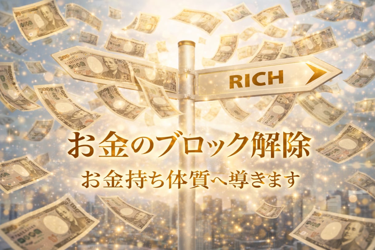 生活苦から脱出し、お金持ち体質と金運を引寄せます アクセスバーズ×遠隔ヒーリングでお金のブロックを解除します！ イメージ1