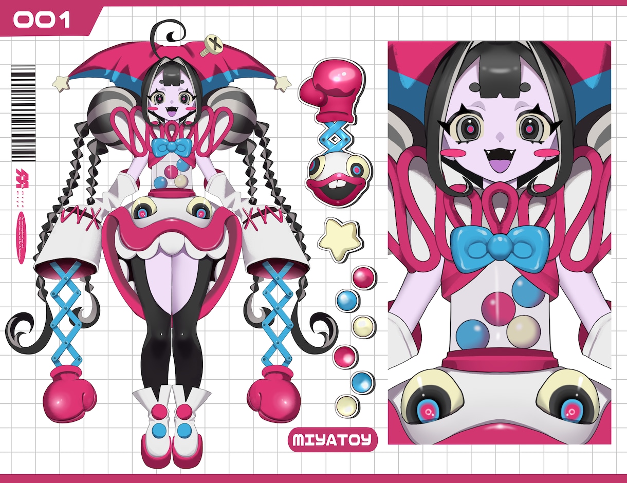 唯一無二のインパクトあるキャラデザを制作いたします 独創的なキャラデザが得意です！かっこいいも可愛いも対応可能！ イメージ3