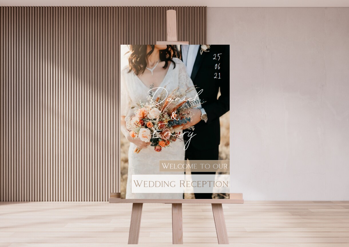 特典あり◎写真メインのウェルカムボードを作成します 結婚式・パーティーを控えてる方へ♪ イメージ1
