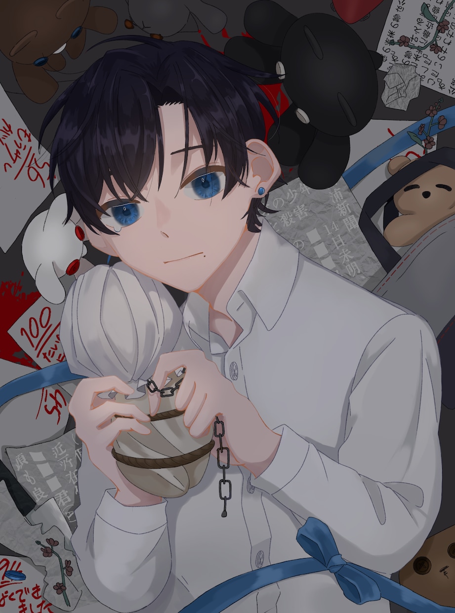 夢絵、アイコンイラストなどなんでも製作いたします 暗くて可愛い雰囲気のイラスト製作いたします！ イメージ1