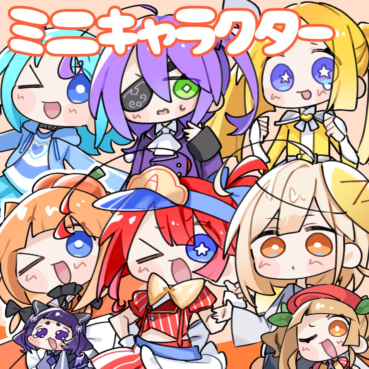 かわいいミニキャラクターの制作をいたします 動画配信やグッズ、SNSアイコンなど イメージ1