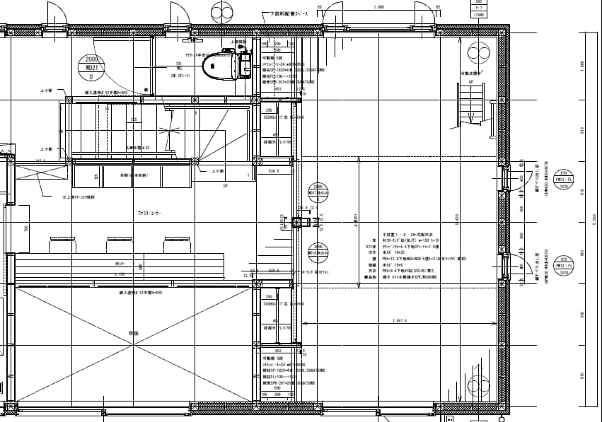 ＣＡＤにより建築施工図各種作成及び各工種積算します 建築施工図各種作成、及び図面からの各工種積算を致します。 イメージ3