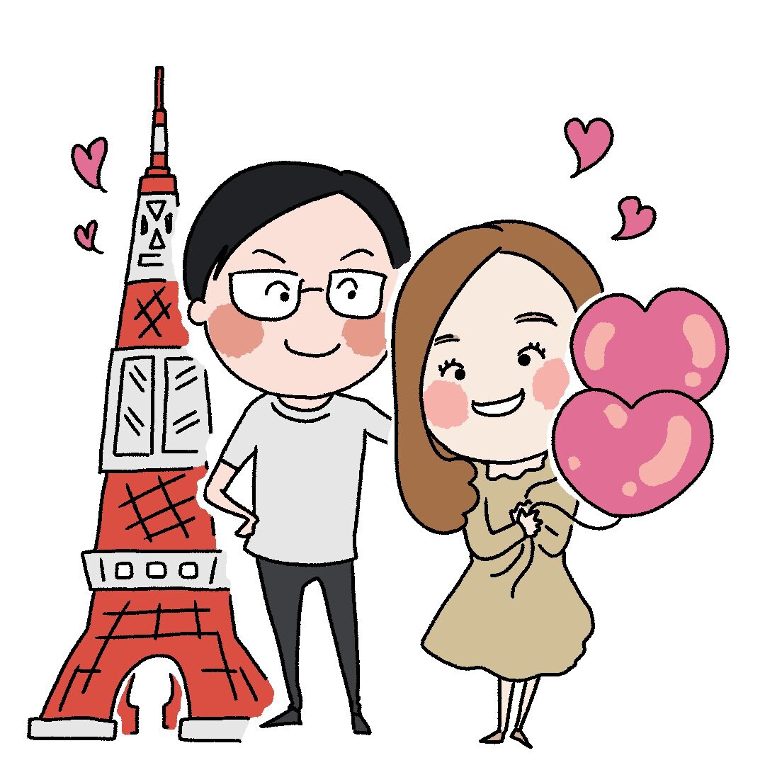 カップル似顔絵描きます 恋人同士の似顔絵はいかがですか？セール中につき1000円！ イメージ3