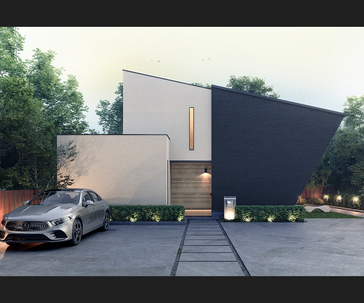 住宅・店舗の外観3DCGパースを制作します 広告・プレゼン・建築検討に使える外観完成イメージ イメージ1