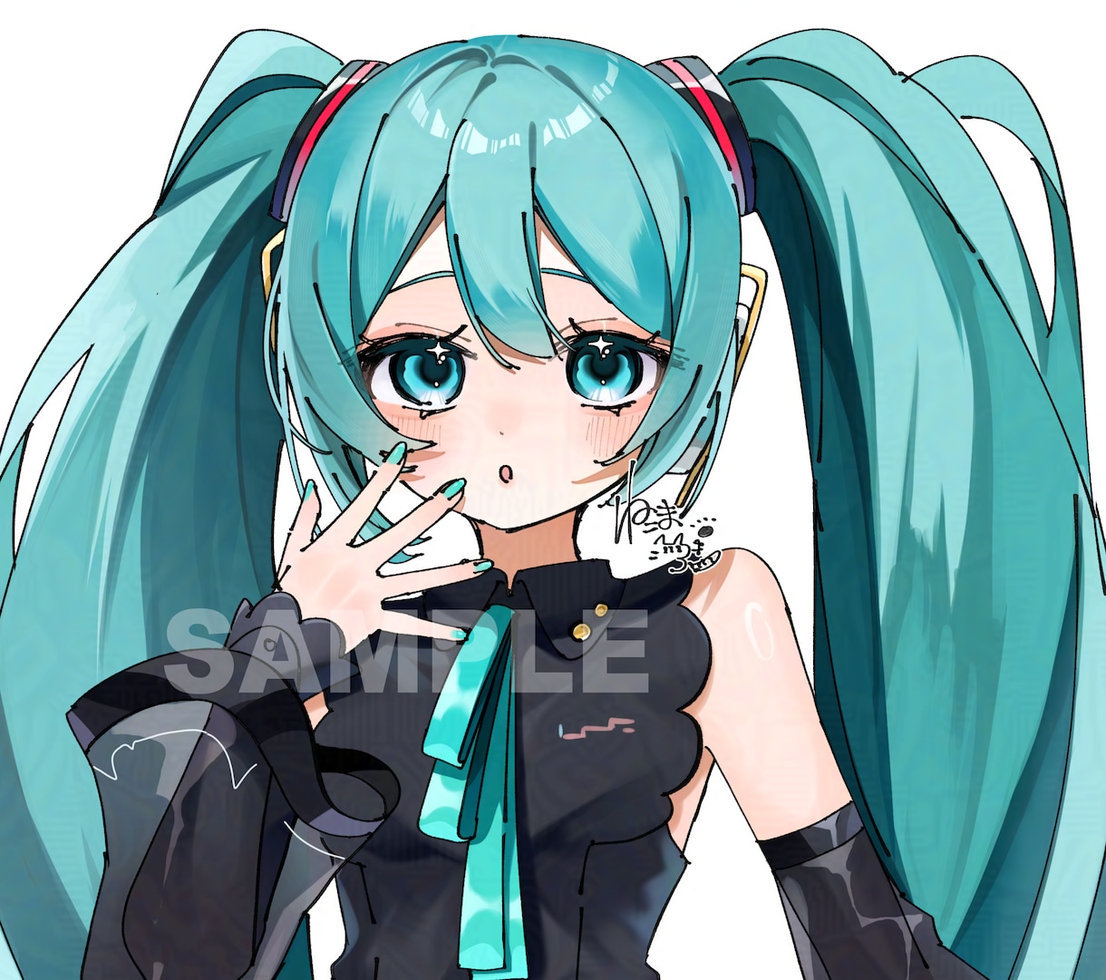 バストアップでイラストを描きます アイコン、サムネイル用などお好きにお使いください！ イメージ2