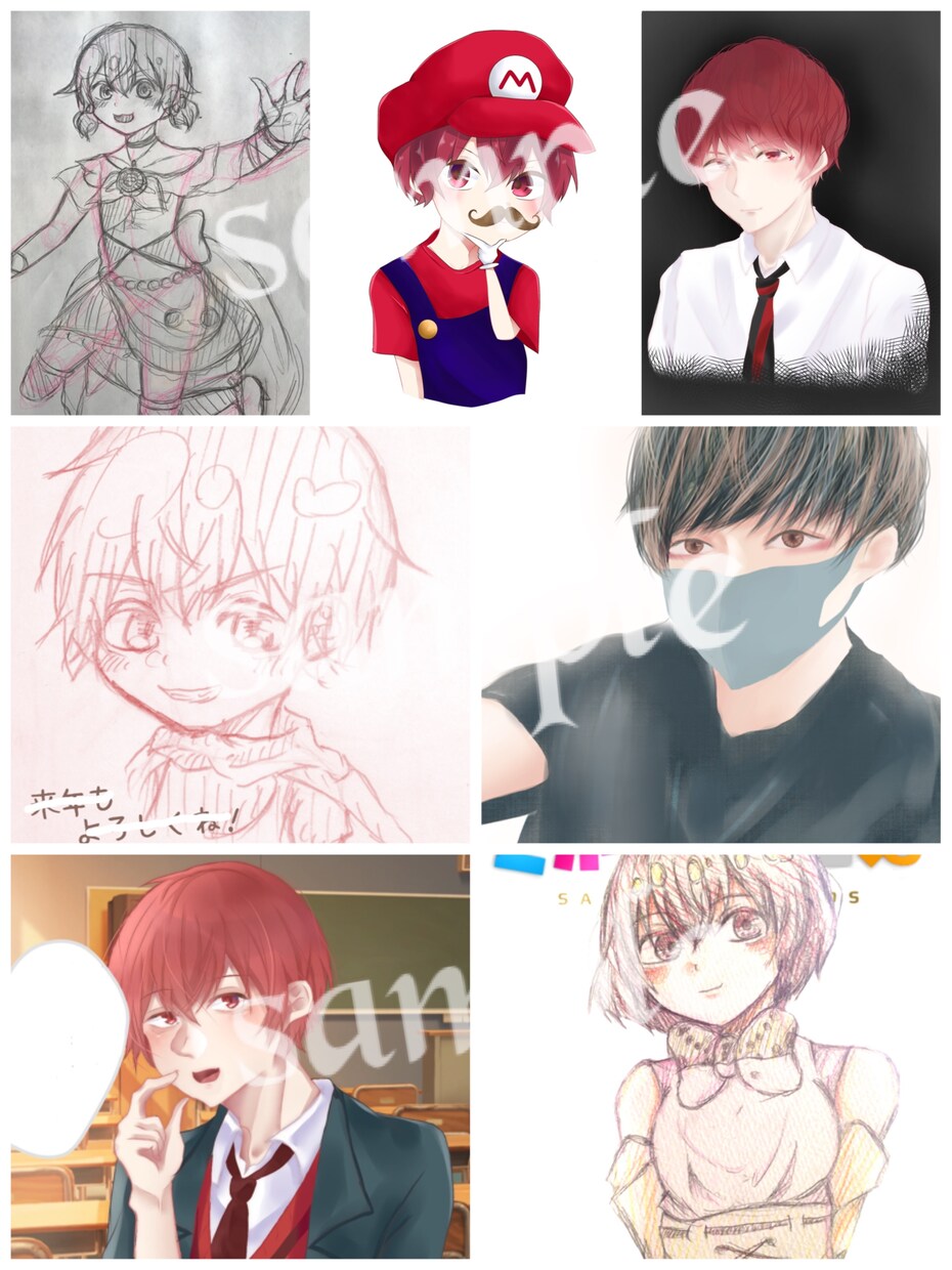 イラストお描きします 等身、デフォルメイラスト\✩/ イメージ3