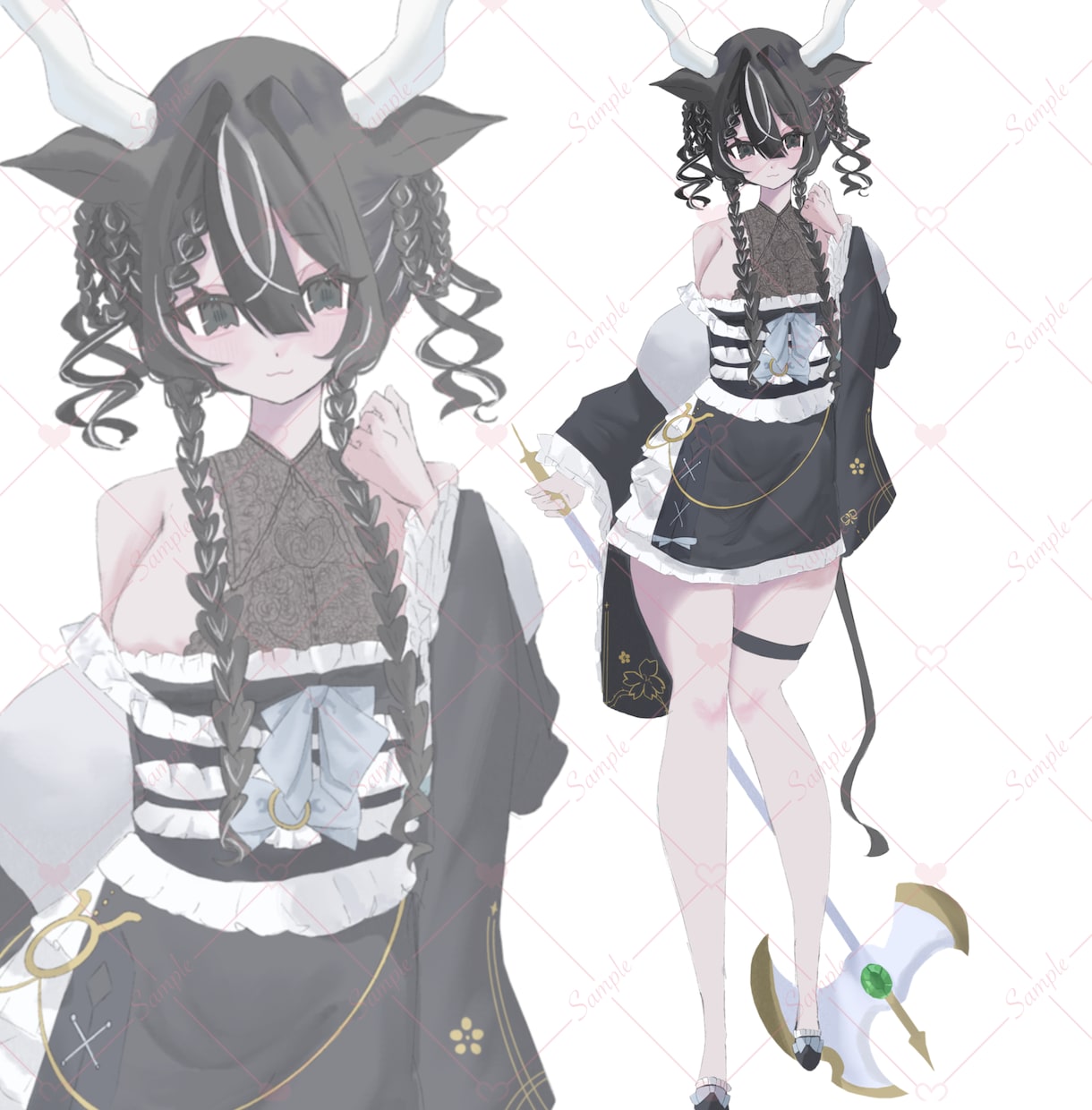 TRPG等に使える立ち絵を制作します 厚塗りタッチで可愛らしいイラストをお作りします♪ イメージ4