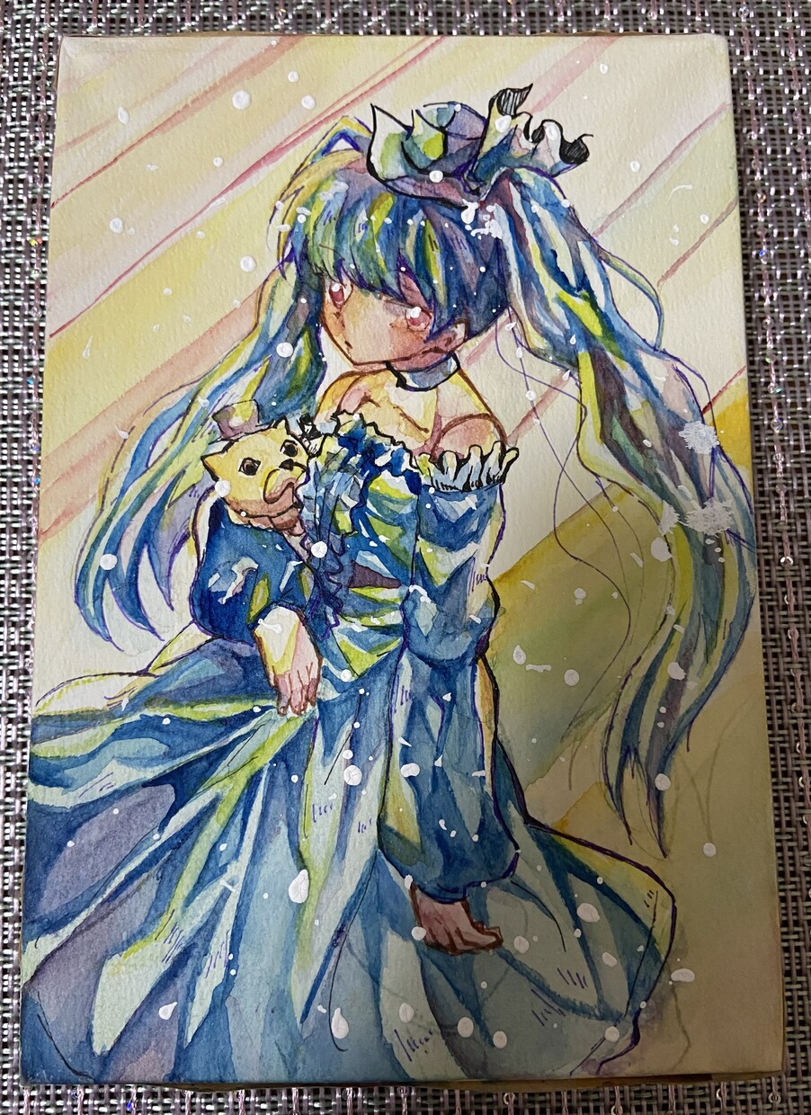 透明水彩の色数の多いイラストを描きます アナログのイラストを豪華に仕上げます。 イメージ1