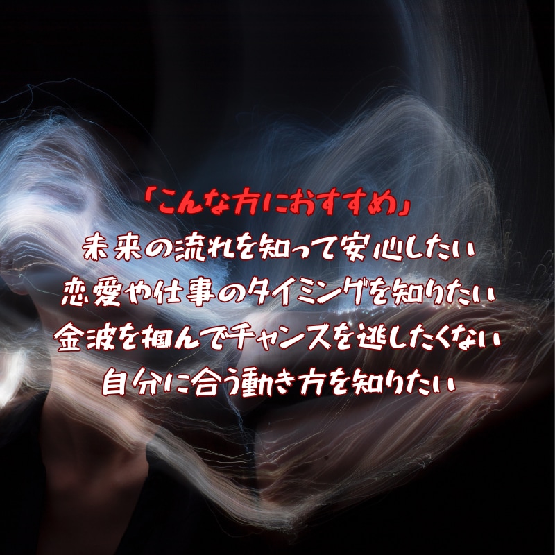 NATION7で金波・黒波で未来の流れを占います 未来の流れを掴むためのNATION7特別鑑定です イメージ3