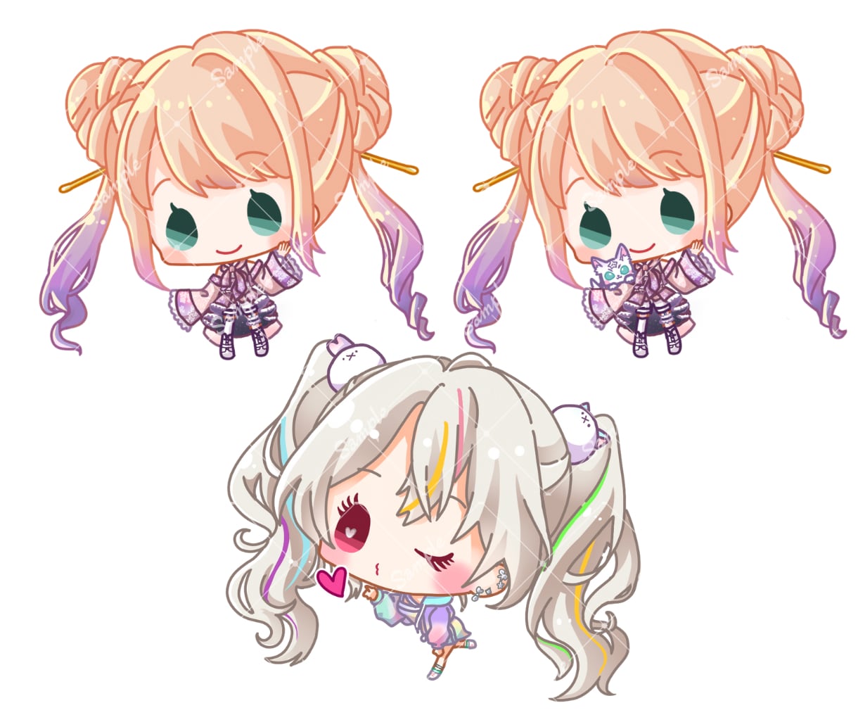 可愛いデフォルメイラストキャラ描きます アイコン、配信、動画等や商用可能なのでグッズにも！ イメージ8