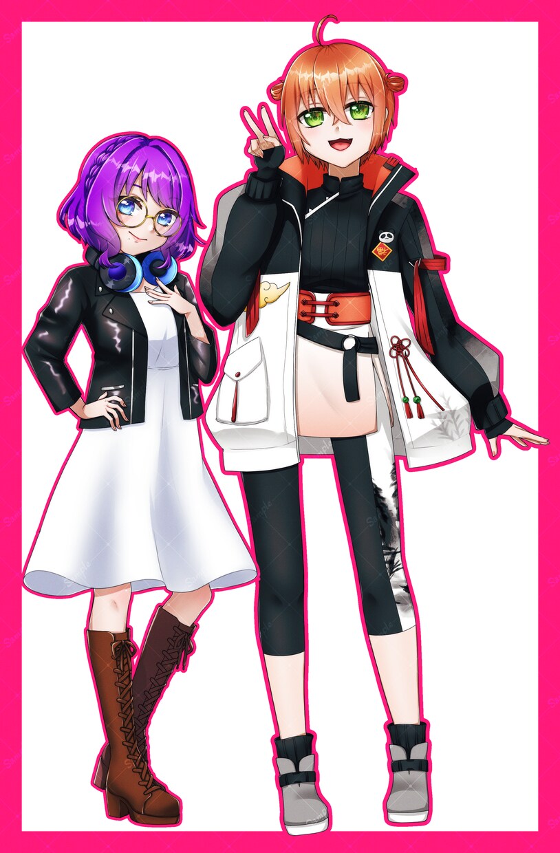キラキラ可愛い立ち絵を制作いたします 歌ってみた、TRPG、キービジュアル等におすすめです！ イメージ3