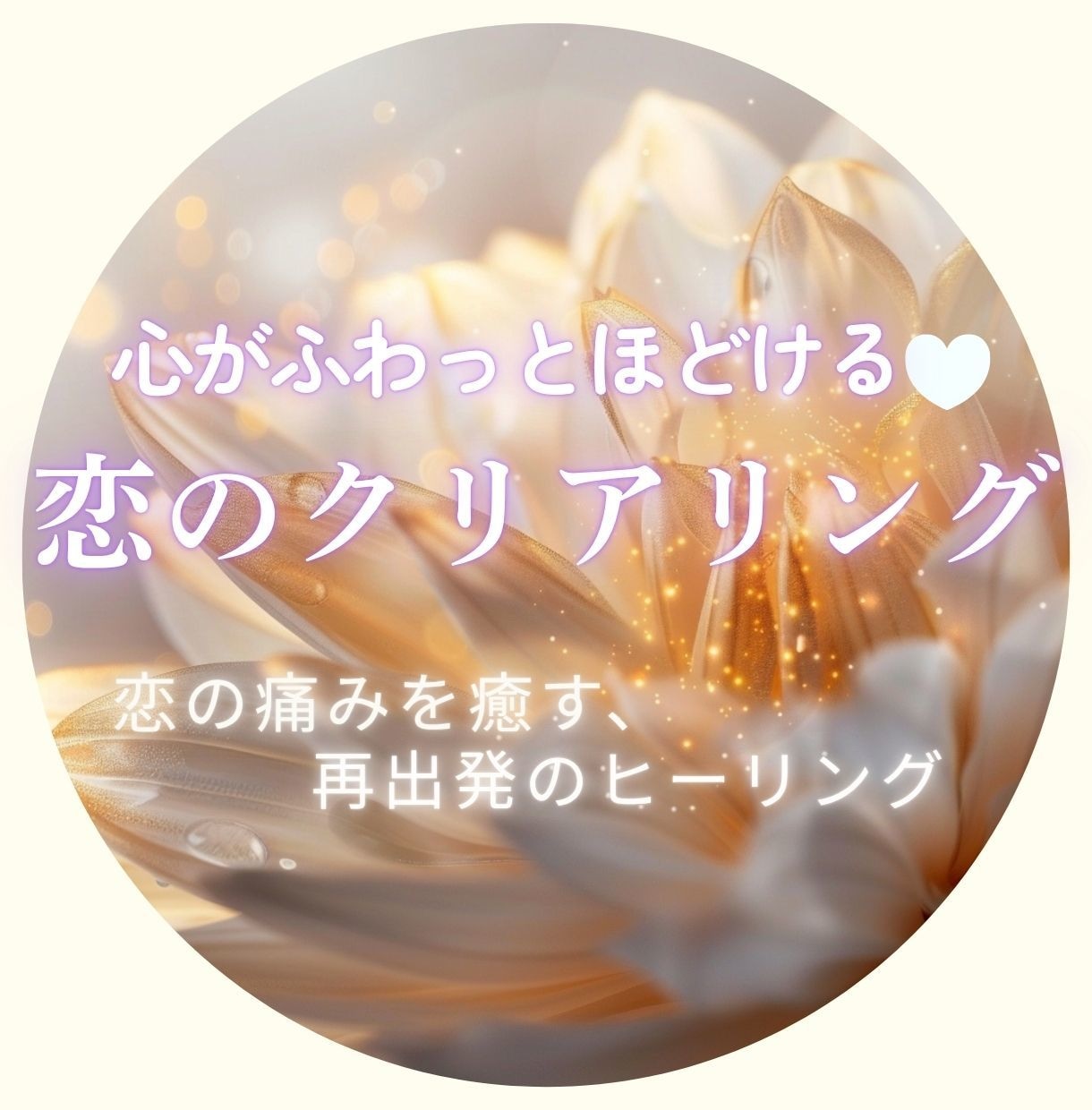 手放せない想いを癒し、愛される私に戻します 恋の痛みを癒す、再出発のヒーリング イメージ1