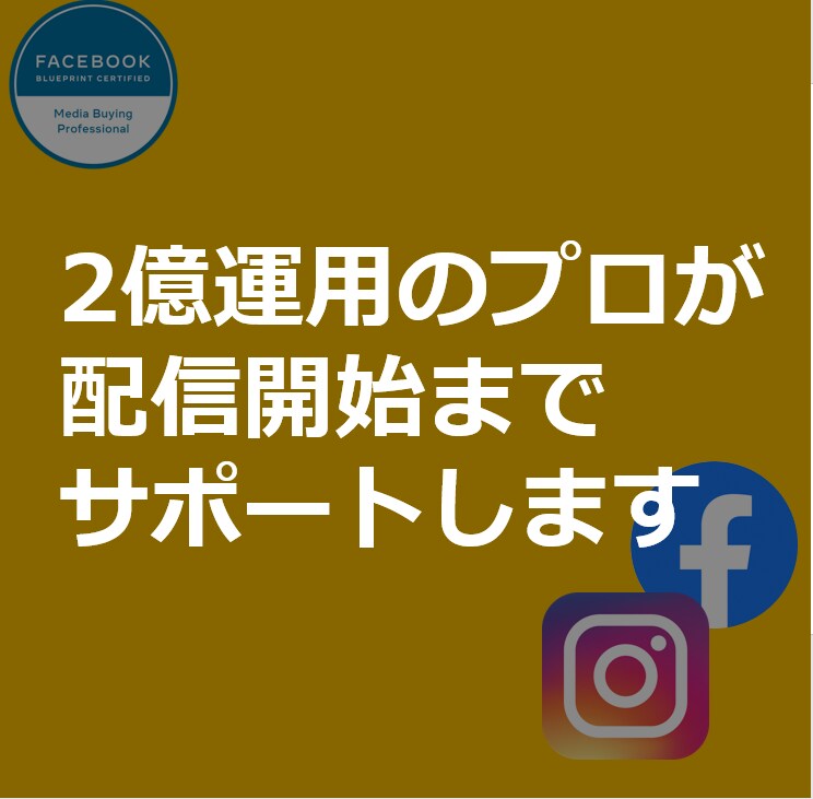 Facebook広告の配信開始までサポートします 現役で毎月2億以上の運用をしているプロにお任せを！ イメージ1