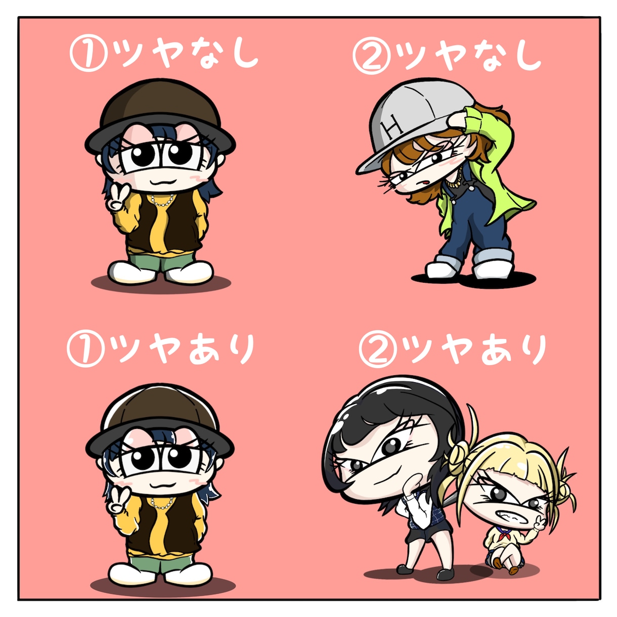 カートゥーン、ちびキャラ、ポップなイラスト描きます つい2度見しちゃうかっこかわいいイラストお描きします！ イメージ2