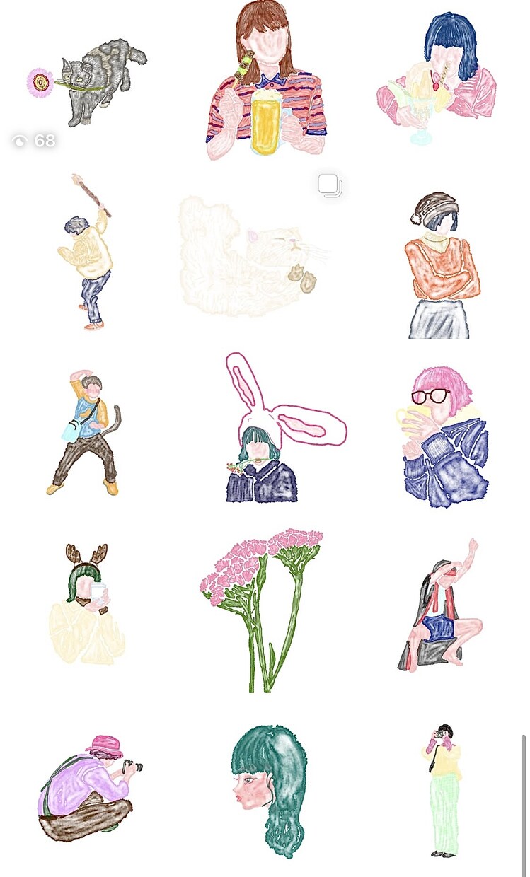 ゆるくてオシャレな、水彩風の人物イラストを描きます オシャレで優しい雰囲気のイラスト！（顔なしOK！） イメージ3