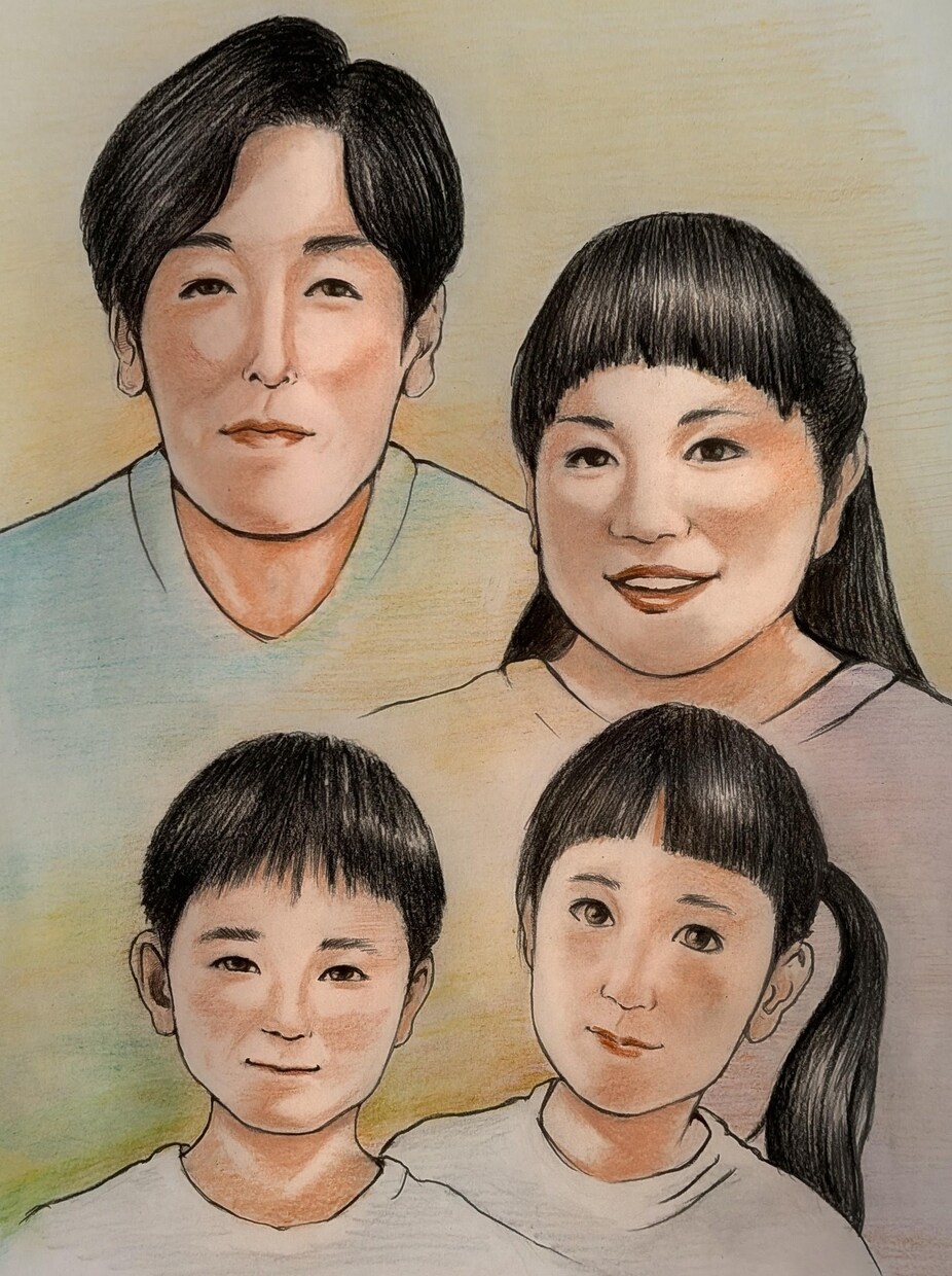 記念品に世界で一枚の絵をプレゼントしませんか？ます 写真からご要望の人物/ペットの似顔絵を描き イメージ9