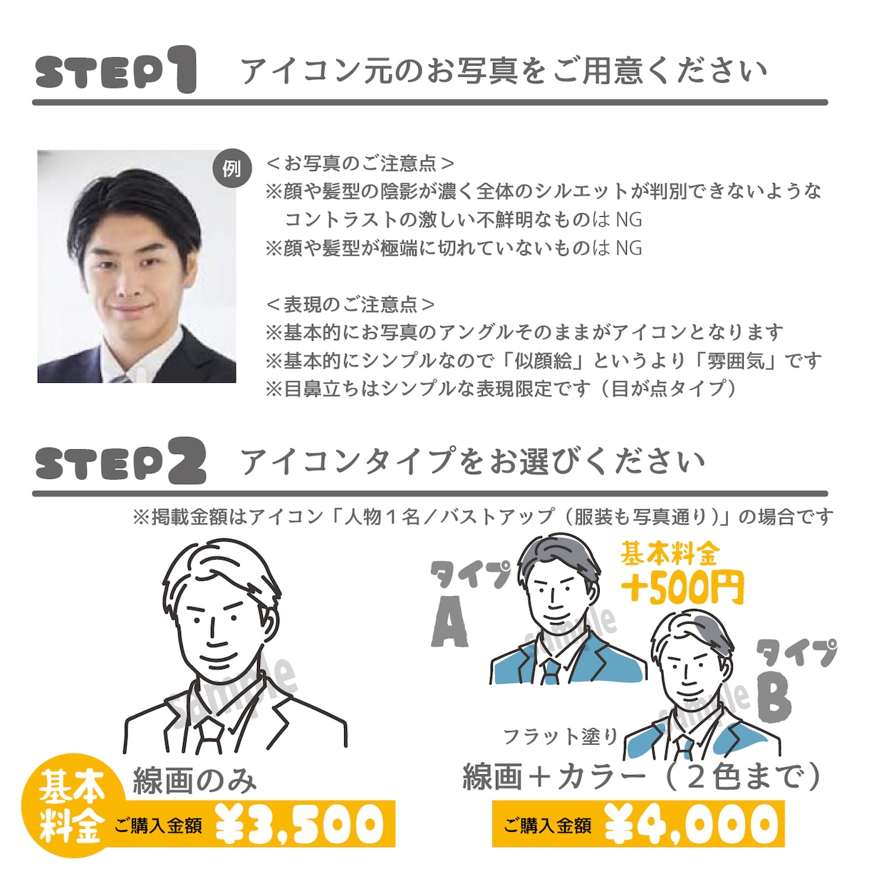 フラットでおしゃれな雰囲気線画アイコンお作りします ブログ、SNS、名刺、ワンポイントからビジネスまで幅広く！ イメージ2