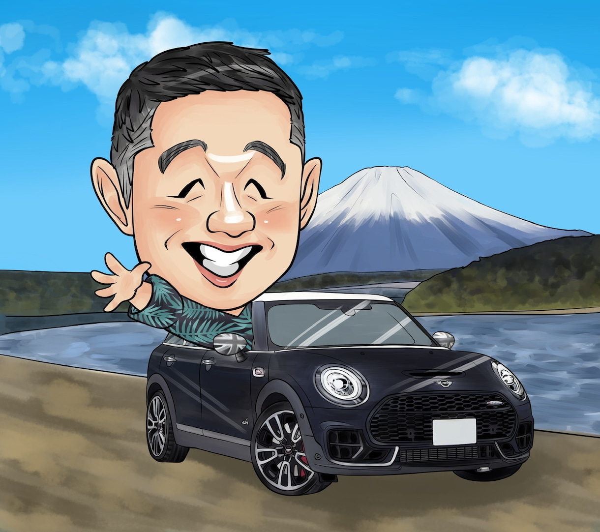 似顔絵師が作成！【デジタル似顔絵】作成します デジタルなのに温かい。データ納品の為スピーディーで安心。 イメージ10