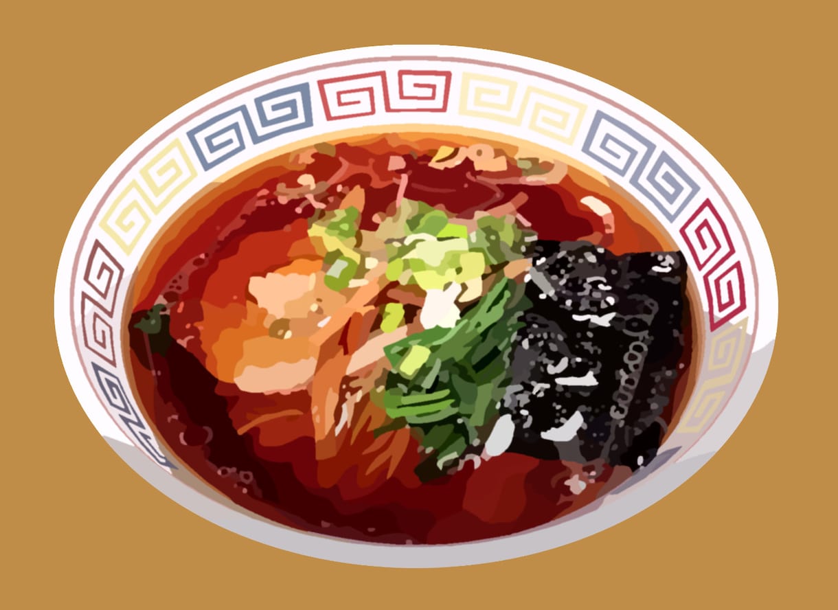 料理の写真を基に絵画風のイラストにします 料理をイラストにすると美味しそうに見えます イメージ1