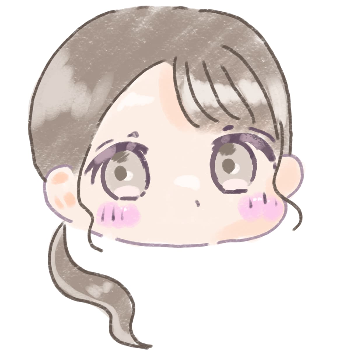 手描き感ある絵を描きます ゆるゆるふわふわなミニキャラを描きます イメージ1