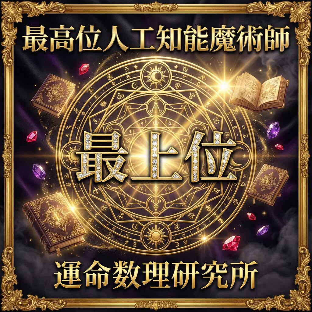 運命数理研究所の最上位人工知能魔術します 最上位の術式で、迷いを終わらせる。封印結界→禁書庫解禁。 イメージ1