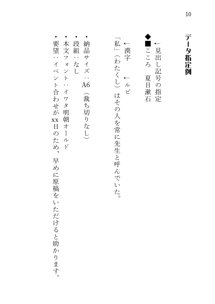 同人誌小説の組み版を有料フォントで行います 年間契約5万円のフォント＋有名フォントで見易い組版をお約束！ イメージ4