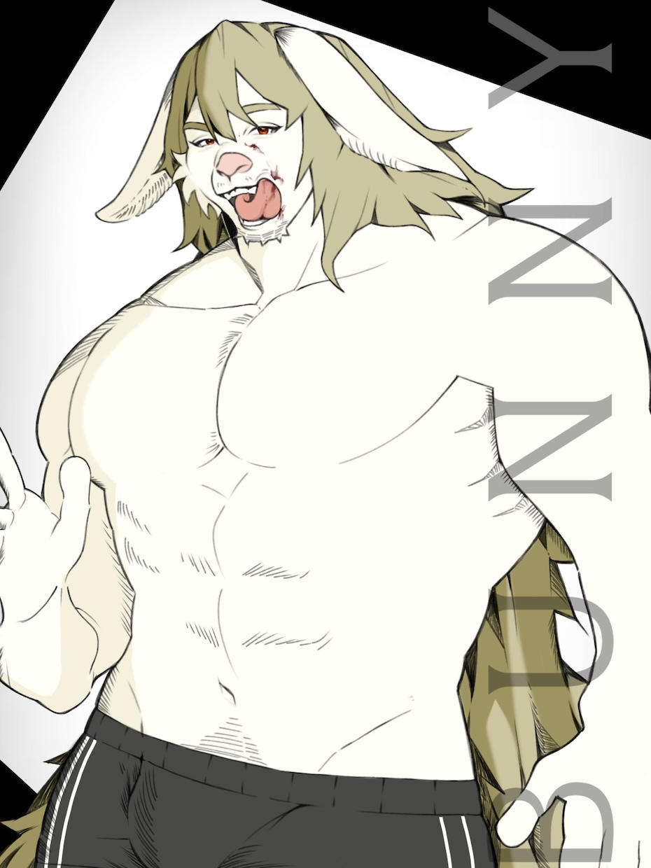 簡易ケモノ一枚絵御描きします かっこいいケモノ御描きします。 イメージ2
