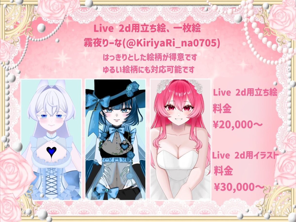 Live2dモデル作ります あなたのキャラクターに魂吹き込みます！ イメージ3