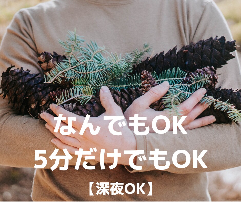 誰かと（深夜）ちょっと話したい、お話相手になります 「疲れたなぁ…。誰にも言えないんだけど、なんとなく聞いて！」 イメージ1