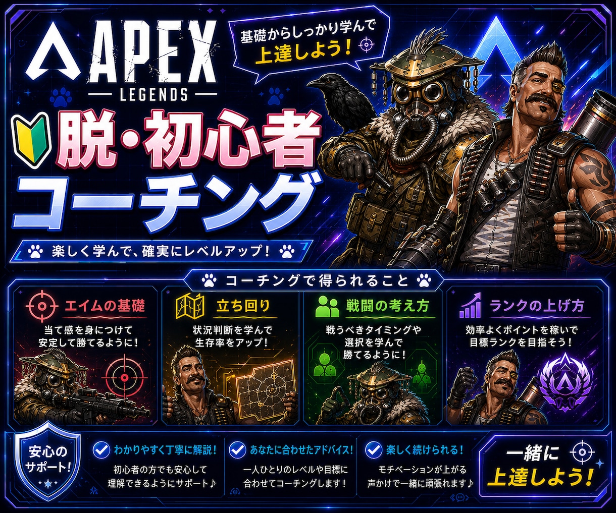 APEX Legendsのコーチングをします 今より上手くなりたい方必見！脱・初心者コーチング！ イメージ1