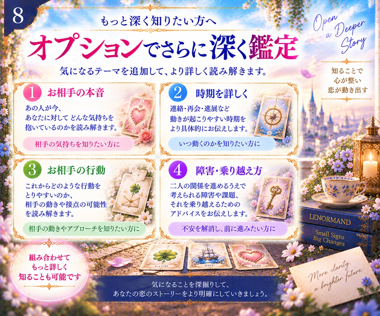 あの人との関係が3ヶ月以内にどう動くか視ます 片思い・復縁・曖昧な関係の変化と進展の可能性を読み解きます イメージ8