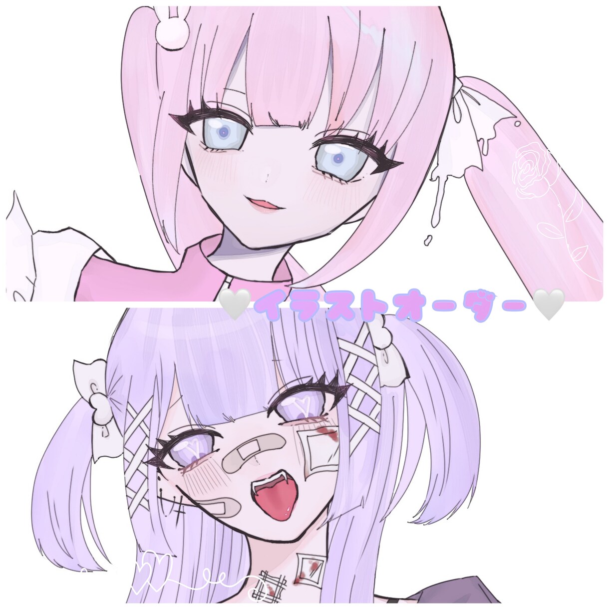 アイコン等単体イラストオーダー受付ます 創作、版権◎ 女の子中心に可愛いイラストをお届けします。 イメージ1