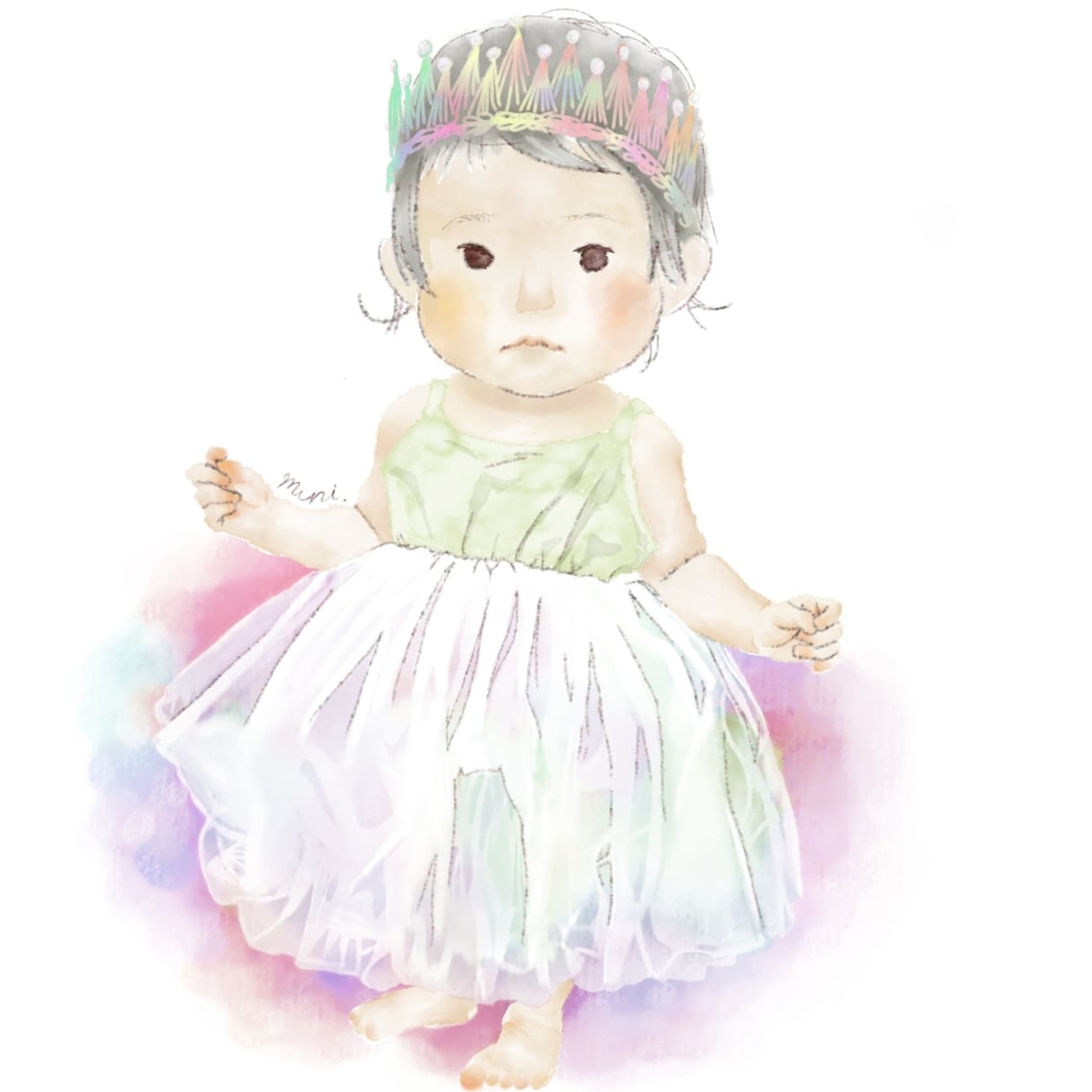 絵本のような似顔絵を作成します いわさきちひろさん風に似顔絵を描きます。他の作家も対応します イメージ1