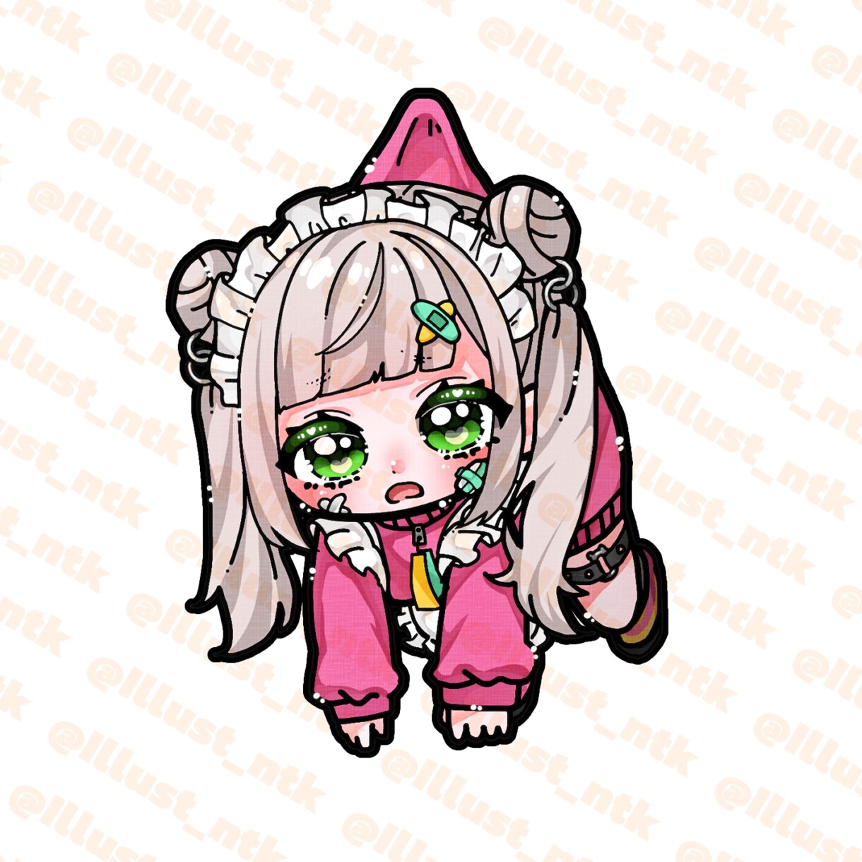グッズ向けの可愛いミニキャライラストを描きます 最短即日納品♡お姿を最大限可愛く表現します！ イメージ1