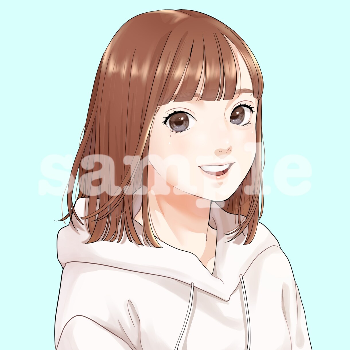 お写真から◎アニメ調の似顔絵を描きます リアルすぎず清潔感のある似顔絵☺︎アイコンやブログ記事に⭐︎ イメージ5