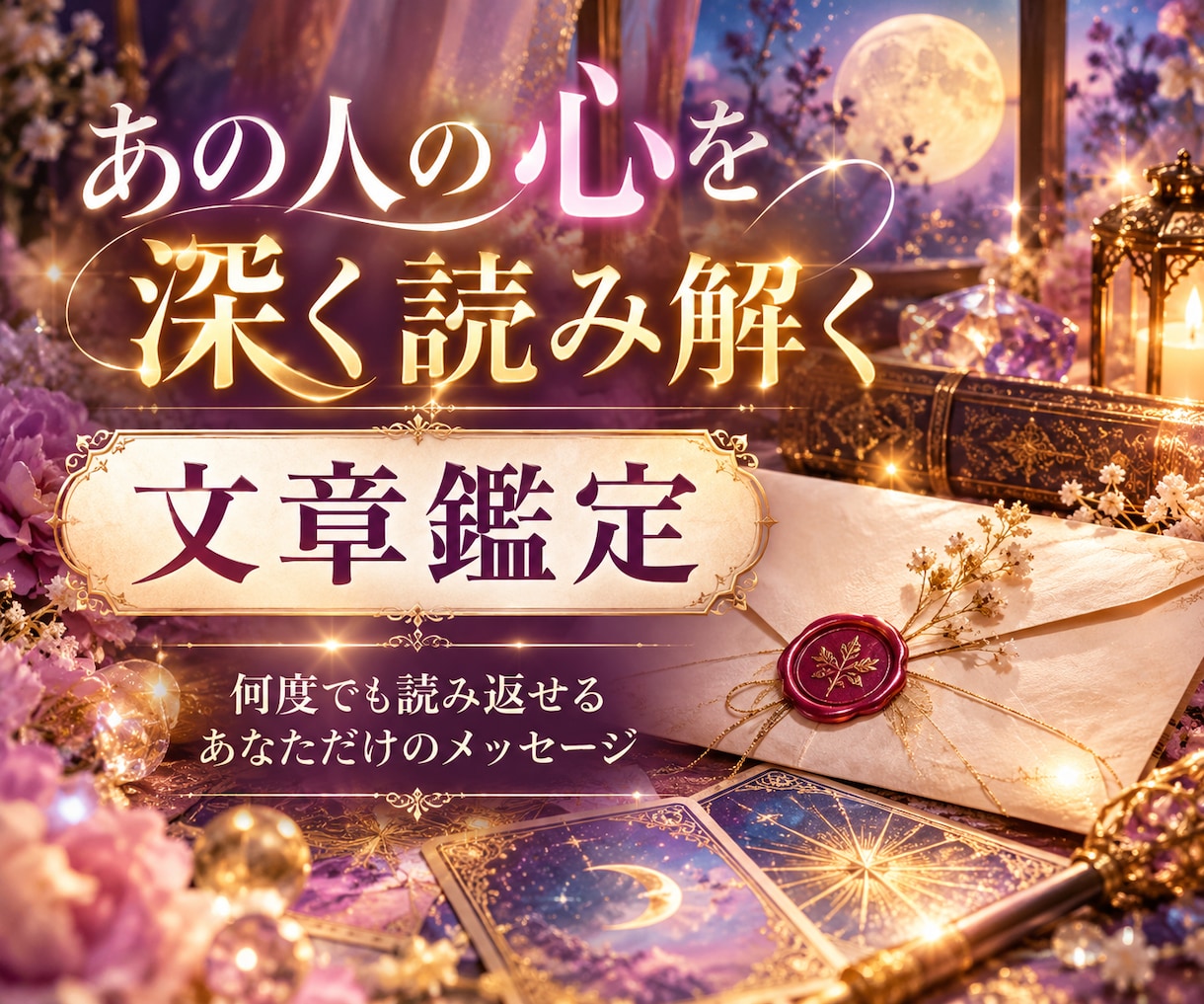 あの人の心を深く読み解き言葉でお届けします 言葉にしない想いと二人の現在地を丁寧に紐解きます イメージ1