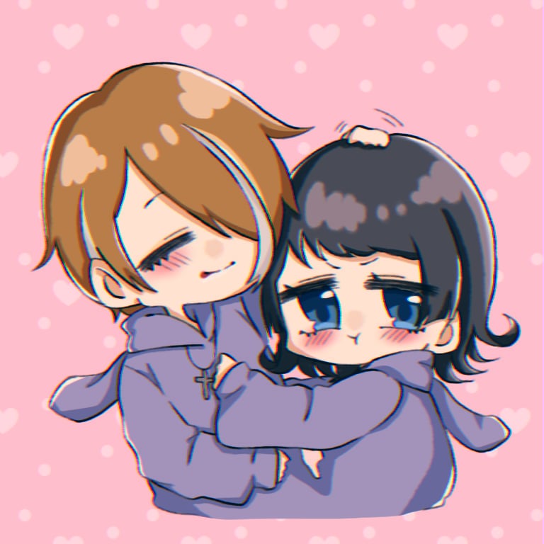 アニメ＆歌い手好き♡ラブラブアイコン描きます 大好きな人とのアイコンを可愛く描きます♡ イメージ2