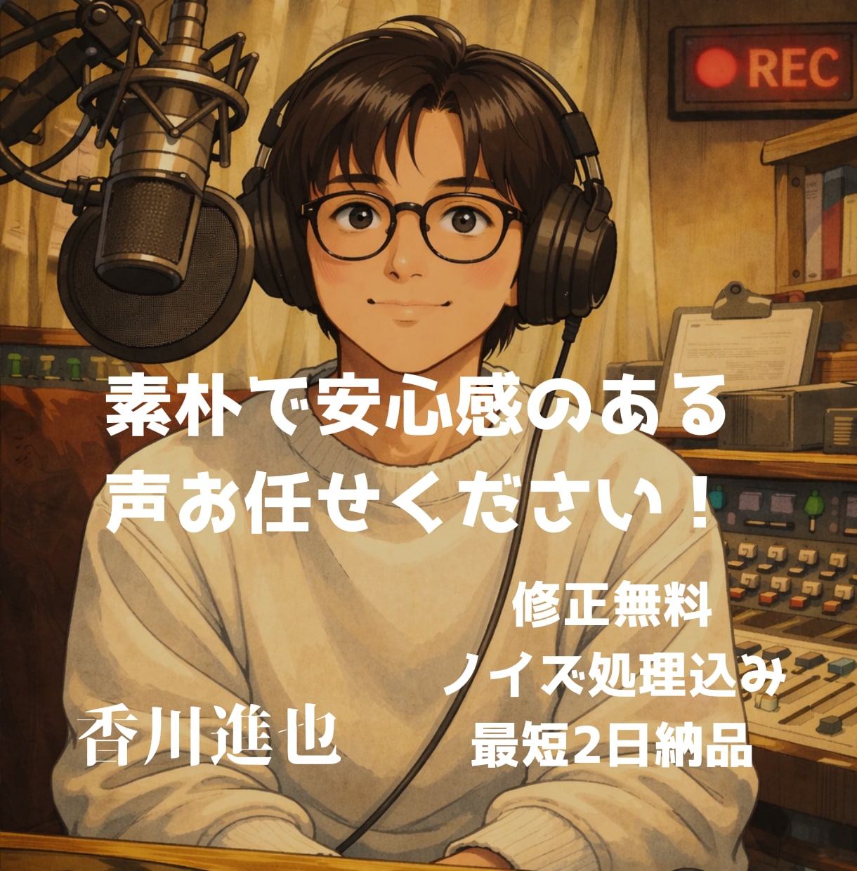 安心感のあるナレーションをお届けします 落ち着きからおふざけ系もご対応！ イメージ1