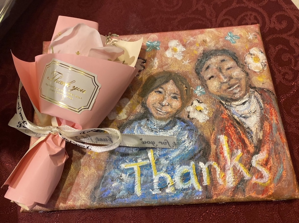 お手紙代わりの絵を描きます 結婚式の日・お誕生日に感謝を伝えたい方へ イメージ1