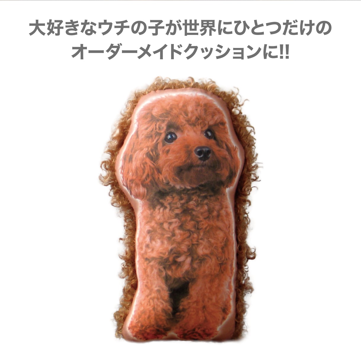 ペット（犬　猫）の画像から ぬいぐるみを作ります カールしたファー（毛）が、まるでウチの子を撫でている感覚に。 イメージ2