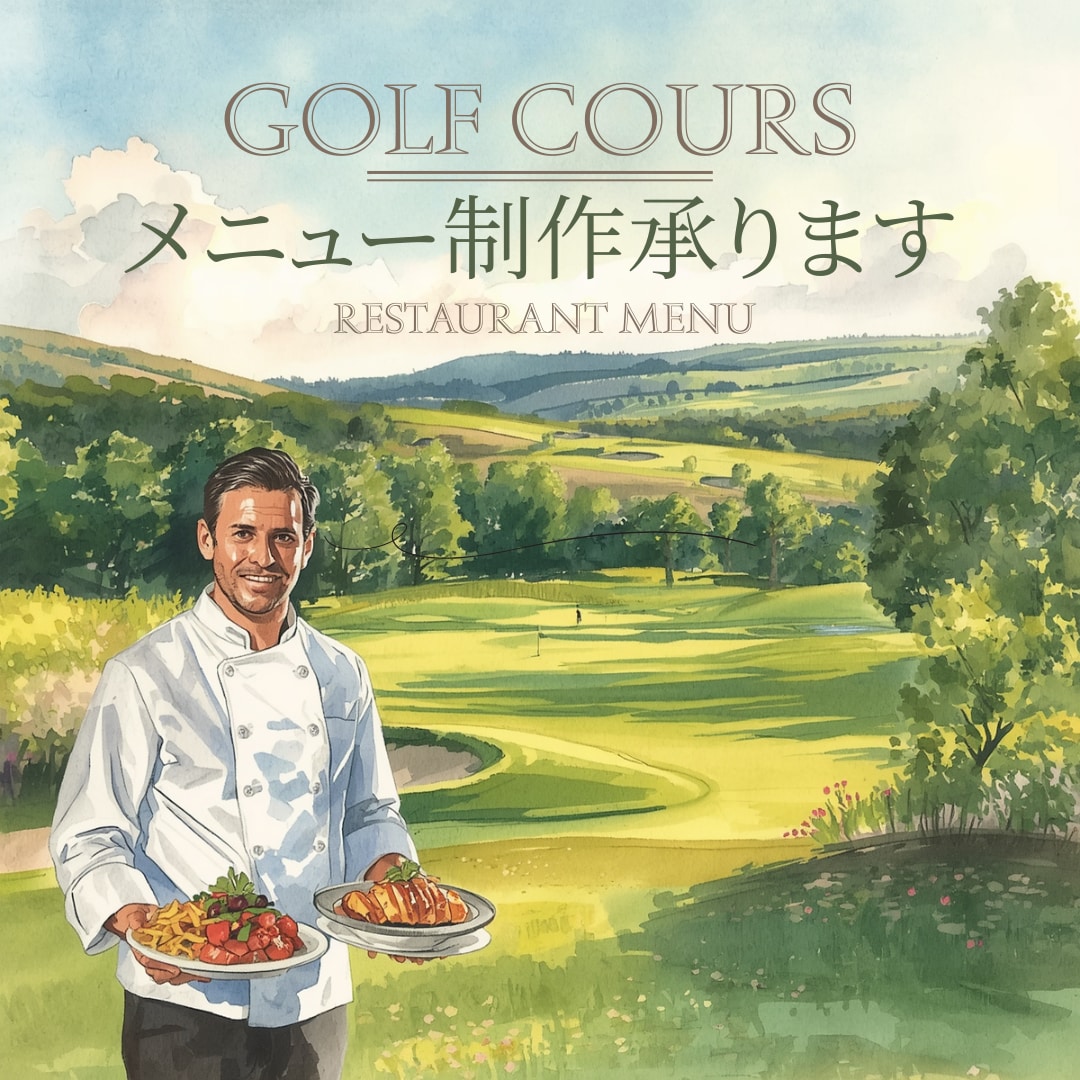 ゴルフ場のレストランメニュー制作します 無理なく客単価＋100円。年間利益を最大化するメニュー設計。 イメージ1