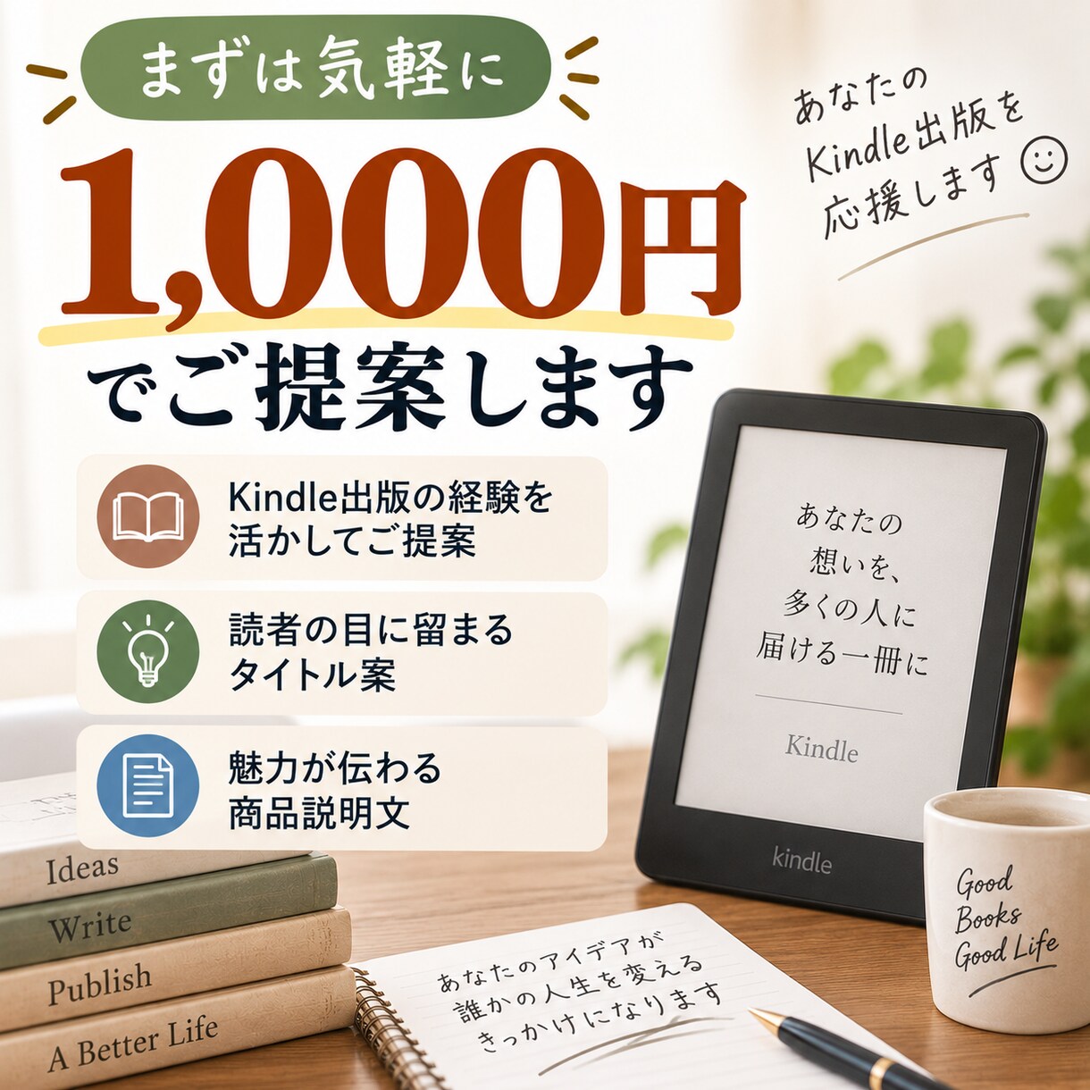 Kindle本のタイトル・商品説明を作ります タイトル案5つ＋サブタイトル＋紹介文をまとめて提案 イメージ5