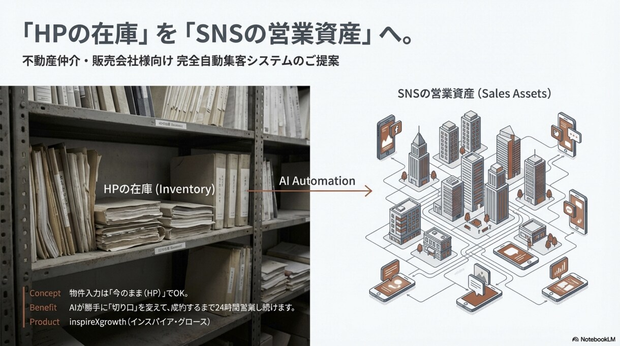 不動産特化｜物件情報をAIが自動でX拡散します 【不動産・店舗向け】WordPressとX連携自動化システム イメージ1