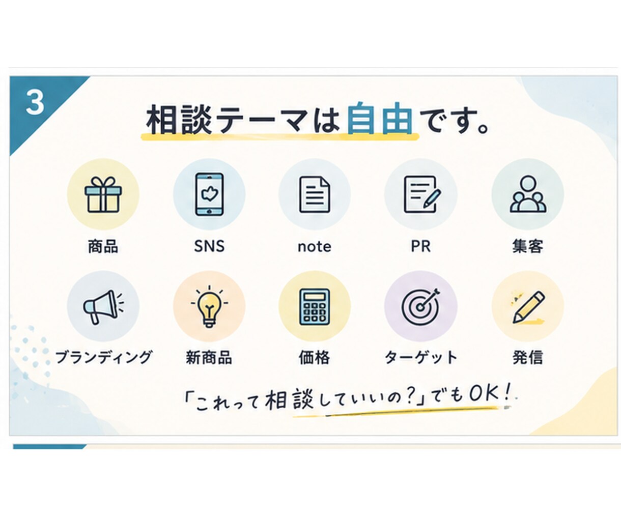 中小企業のマーケティングについて60分壁打ちします SNS・商品・PR・集客など、頭の中を一緒に整理します イメージ3