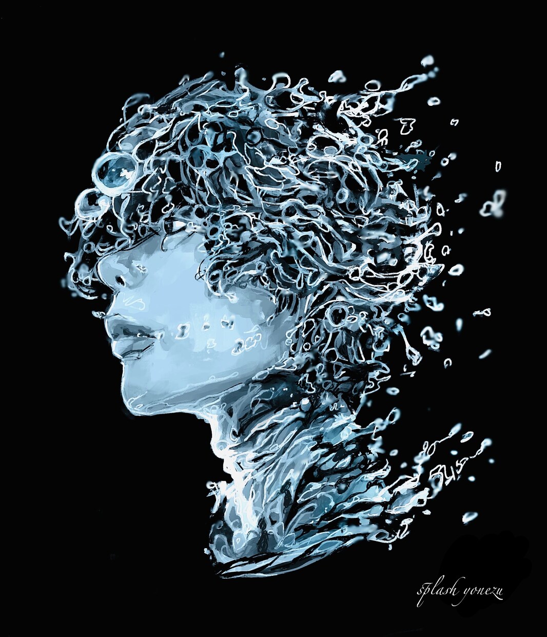 迫力がある水しぶきアートを制作します 普通のイラストではない新しいイラストをためしてみませんか？ イメージ7
